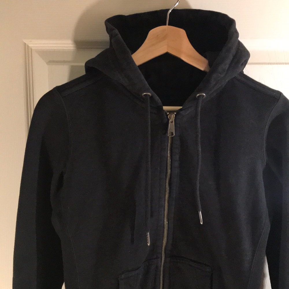 American Giant Heavyweight Black Zip Sweatshirt
